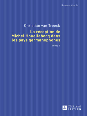 cover image of La réception de Michel Houellebecq dans les pays germanophones